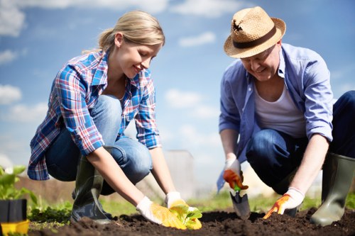 Complete landscaping in Forestgate with seasonal planting and refined outdoor design