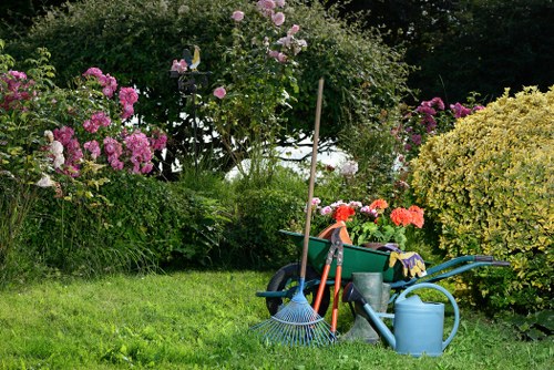 Site risk assessment being carried out during landscaping work
