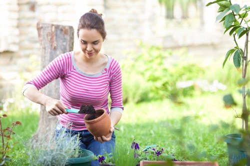 Synthetic lawn option for a small Forestgate outdoor space